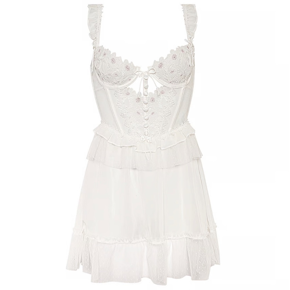 FOR LOVE & LEMONS Eternal Rose Slip Dress NWOT